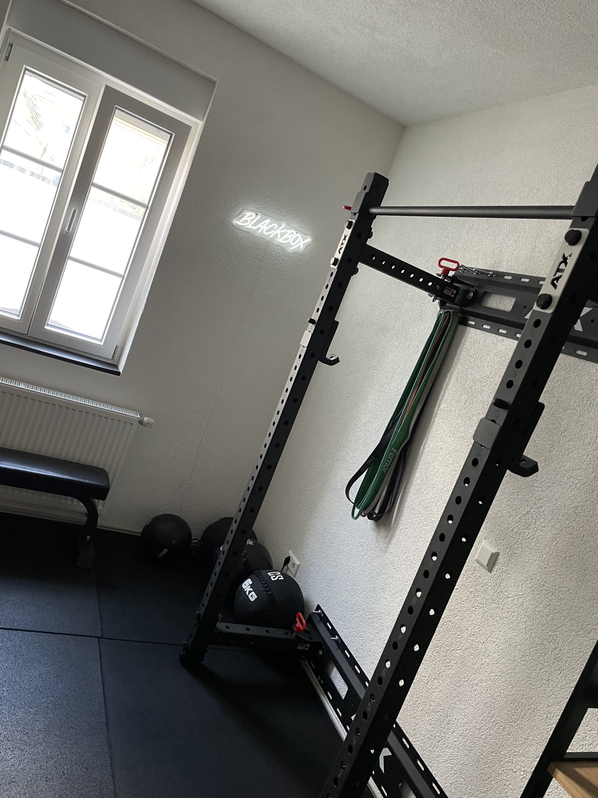 ATX Fold Back Rack Half Rack 750 folded open from wall